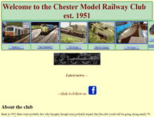 Tablet Screenshot of chestermodelrailwayclub.com